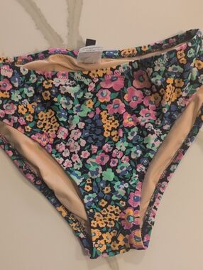 J. Crew Multicolor Floral Bikini Bottoms
